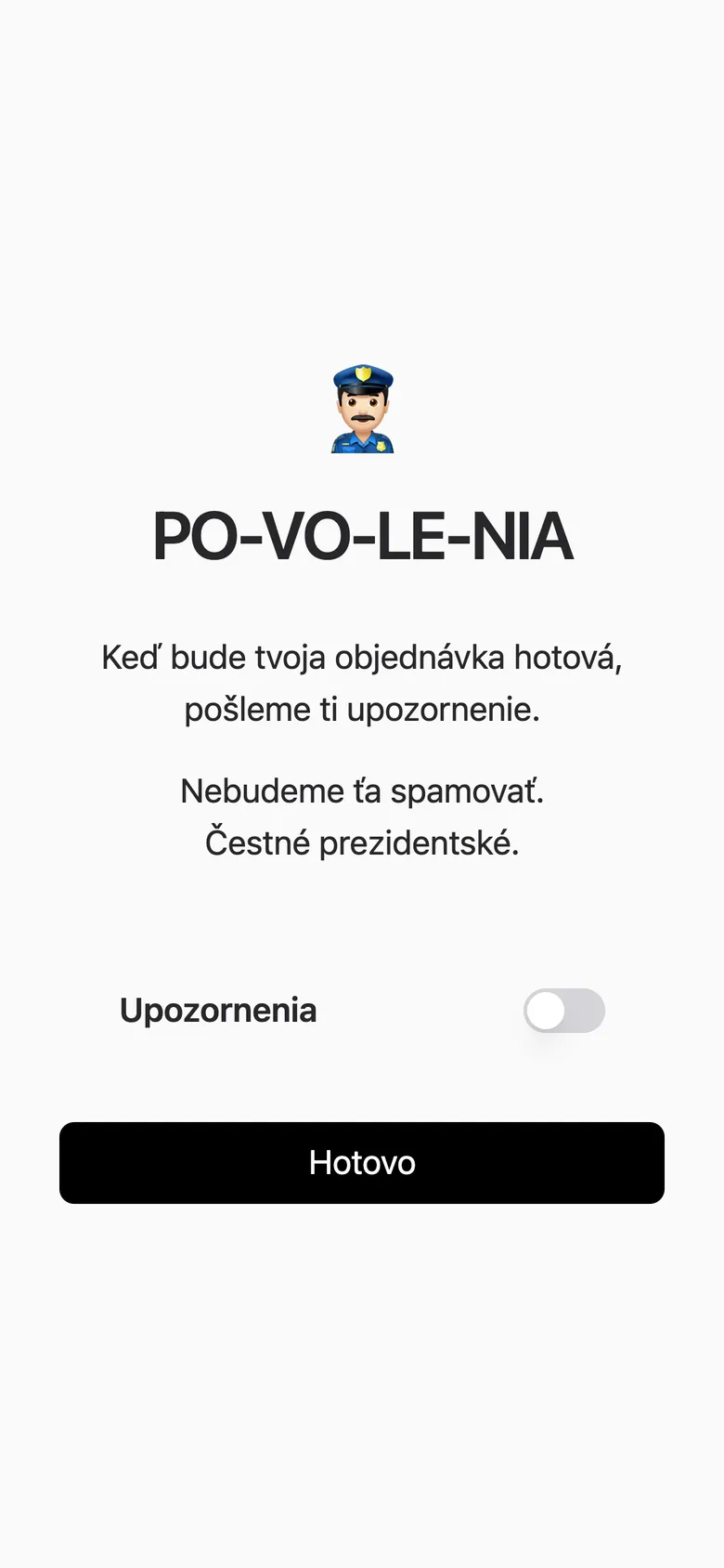 Povolenie upozornení