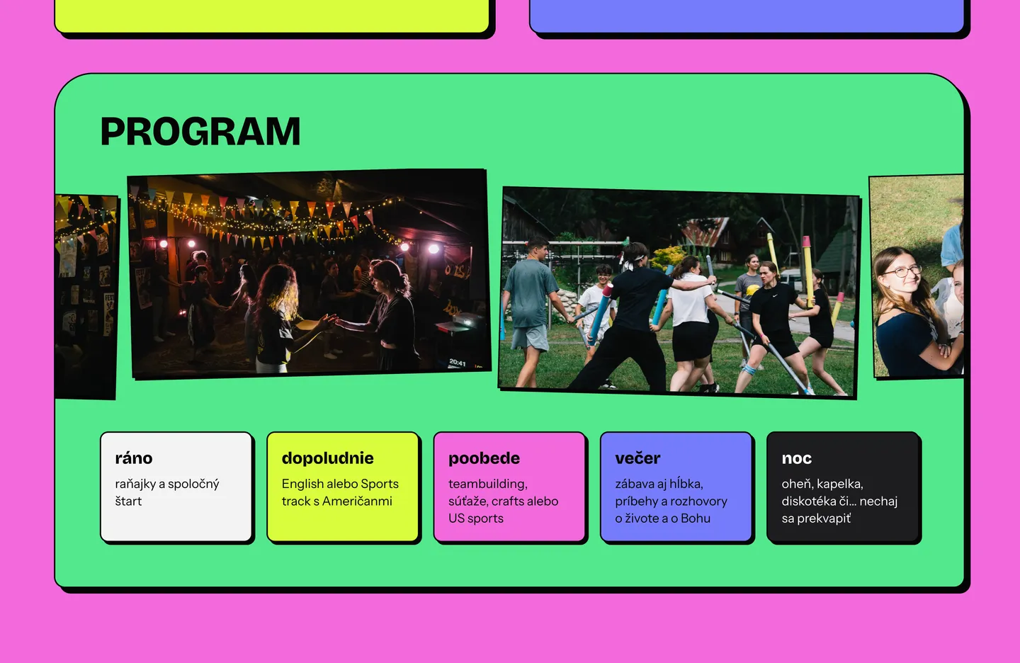 Program dňa od rána po noc